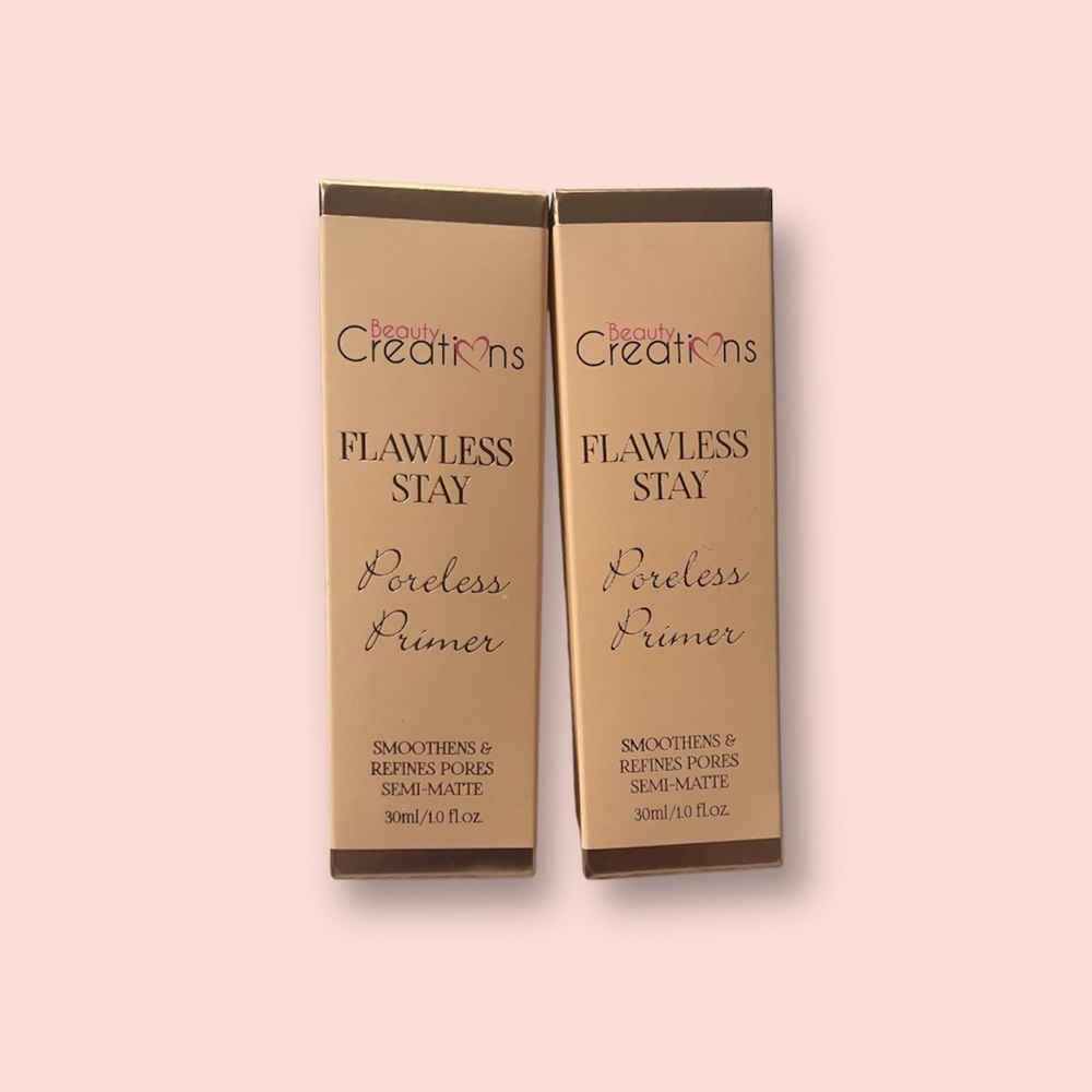 NIB 2 Beauty Creations Flawless Stay Poreless Primers Brand New in Box